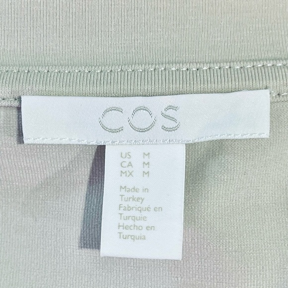 COS Pleated Dropped Waist Short Sleeve Dress - Picture 7 of 8